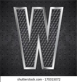 black grille letter