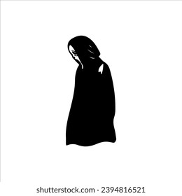 black grim reaper vector illustration