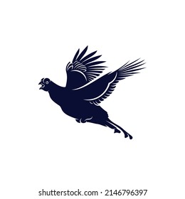 Ilustración vectorial de diseño de Grouse negro, plantilla de diseño de logotipo de Creative Black Grouse, símbolo de icono