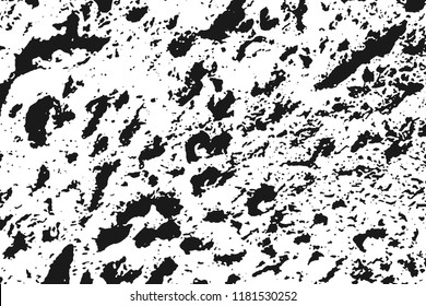 Black grunge abstract texture isolated on white background. Grainy textured design elements. Vector illustration, eps 10.