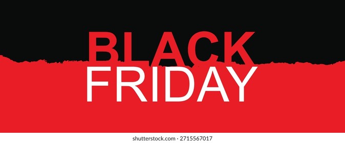 Un fondo negro grunge con centro de papel roto rojo, perfecto para dramáticos Anuncios de venta de Black Friday y audaces Planes de marketing promocional