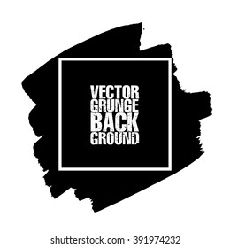 Black grunge background. Vector Illustration