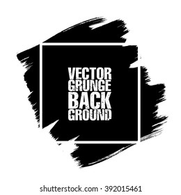 Black grunge background. Vector Illustration