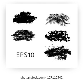 Black grunge backgrounds. Vector illustration.