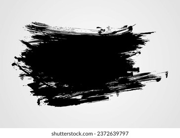 Black grunge banner for your design. Abstract painted background templates.