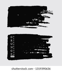 Black grunge banners