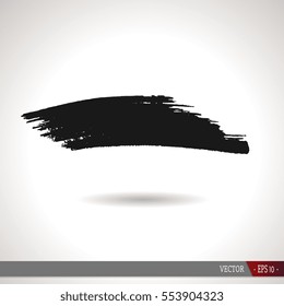 Black grunge blot. Vector illustration