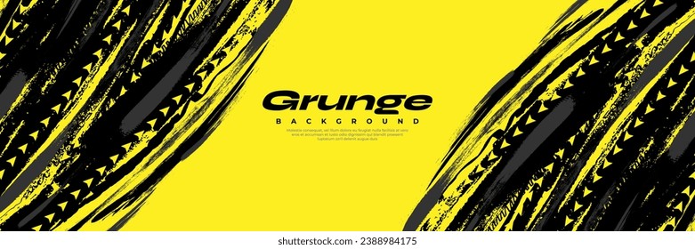 schwarzer Grunge, rosafarbener Hintergrund mit Pfeil einzeln auf gelbem Hintergrund. Sport-Hintergrund. Scratch- und Texturelemente für Design