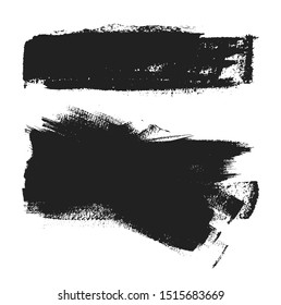 black grunge brush stroke background