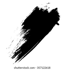 black grunge brush stroke background, vector illustration design element