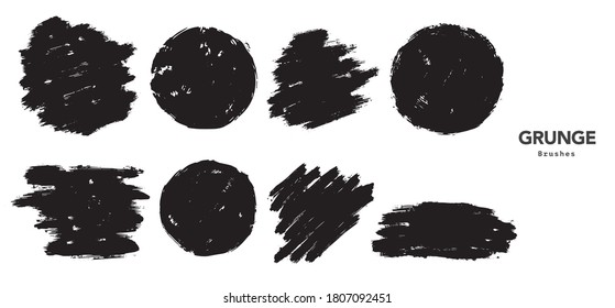 Black grunge brush stroke template