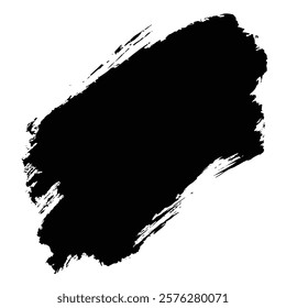 Black Grunge Brush Stroke Vector
