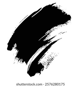 Black Grunge Brush Stroke Vector