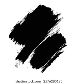 Black Grunge Brush Stroke Vector