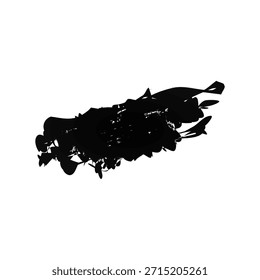 
Schwarzer Grunge-Pinsel, schwarze Pinselstriche.