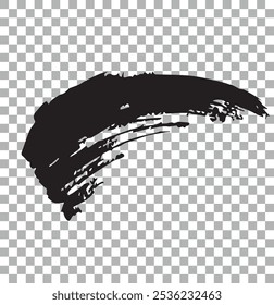   Black Grunge Brush Strokes Texture. ink paint brush, grunge lines, grunge vector illustration on transparent background eps 10.