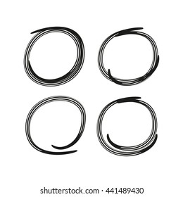black grunge circle markers