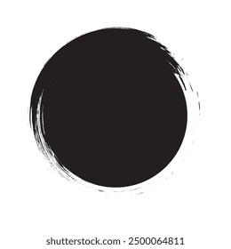 black grunge circle shapes on white background eps 10