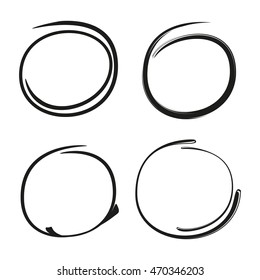 black grunge circles