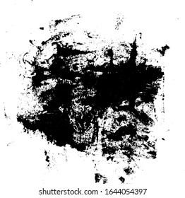 Black Grunge Distressed Paint Background Overlay Texture