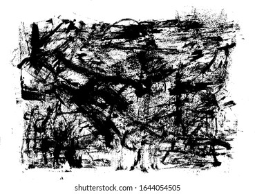 Black Grunge Distressed Paint Background Overlay Texture