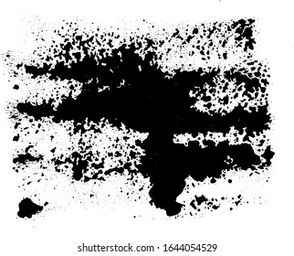 Black Grunge Distressed Paint Background Overlay Texture
