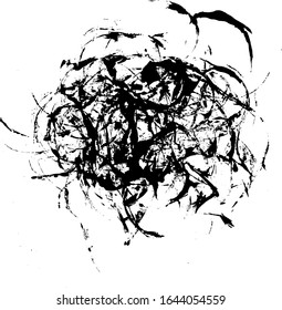Black Grunge Distressed Paint Background Overlay Texture