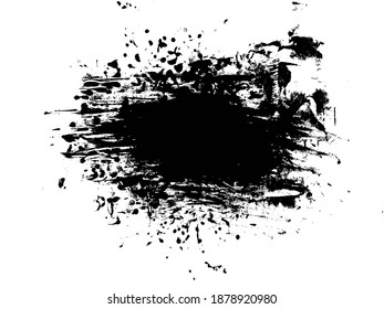 Black Grunge Distressed Paint Background Overlay Texture