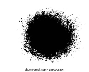 Black Grunge Distressed Paint Background Overlay Texture