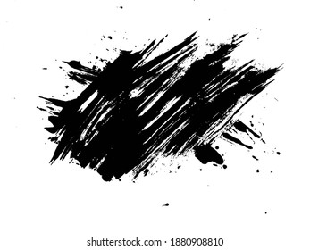 Black Grunge Distressed Paint Background Overlay Texture