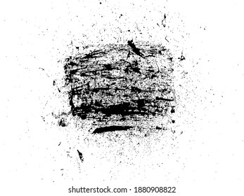 Black Grunge Distressed Paint Background Overlay Texture