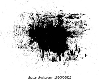 Black Grunge Distressed Paint Background Overlay Texture