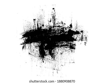 Black Grunge Distressed Paint Background Overlay Texture