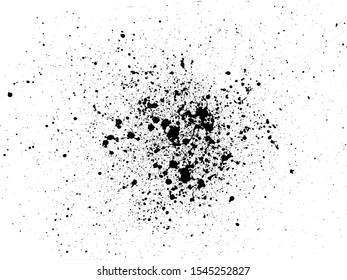 Black Grunge Distressed Splatter Splash