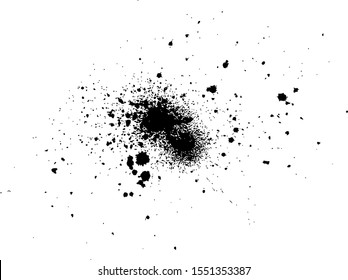 Black Grunge Distressed Splatter Splash