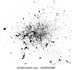 Black Grunge Distressed Splatter Splash