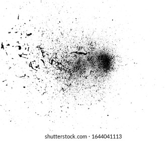 Black Grunge Distressed Splatter Splash