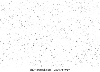 Black grunge Distressed texture Transparent Background, design element Gritty effect.