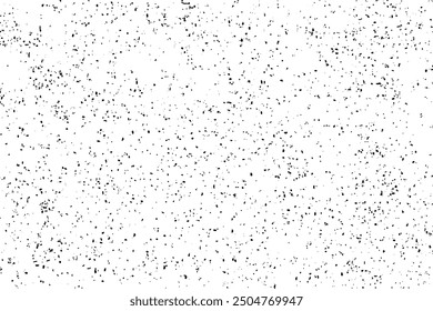Grunge negro Textura afligida Fondo transparente, elemento de diseño Efecto arenoso.