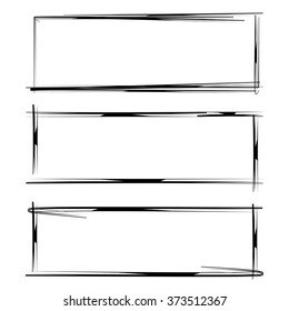 black grunge frame set