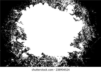 black grunge frame vector  with  white space at the center for your text or photo