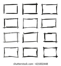 black grunge frames