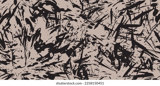 Black grunge graphic vector seamless pattern