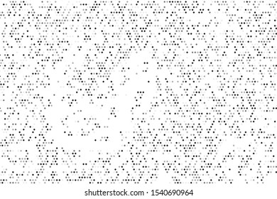 Black grunge halftone vector background in retro style on a white halftone background. Vector pattern abstract geometric art background.