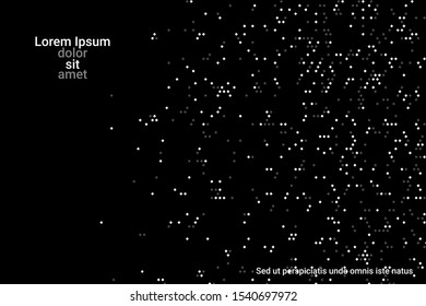 Black grunge halftone vector background in retro style. Vector template abstract geometric art background. Trendy modern style. Abstract template. Abstract geometric shape. Fashionable cover design