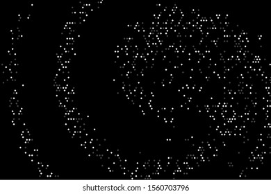 Black grunge halftone vector background in retro style. Vector template abstract geometric art background. Trendy modern style. Abstract template. Abstract geometric shape. Fashionable cover design
