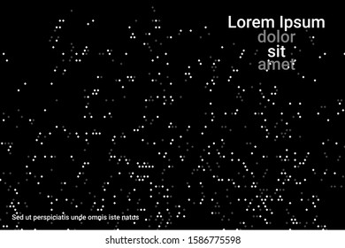 Black grunge halftone vector background in retro style. Vector template abstract geometric art background. Trendy modern style. Abstract template. Abstract geometric shape. Fashionable cover design