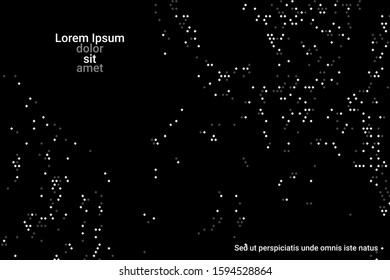 Black grunge halftone vector background in retro style. Vector template abstract geometric art background. Trendy modern style. Abstract template. Abstract geometric shape. Fashionable cover design