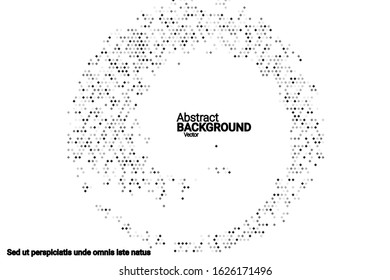 Black grunge halftone vector background in retro style on a white halftone background. Vector pattern abstract geometric art background.