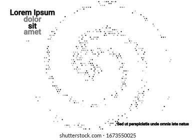 Black grunge halftone vector background in retro style on a white halftone background. Vector pattern abstract geometric art background.